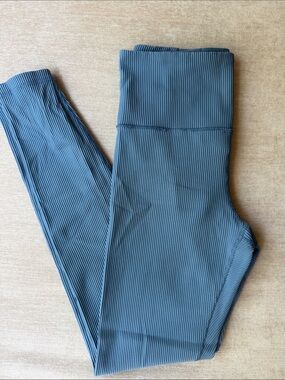Athleta High-Waist Leggings in Slate Blue